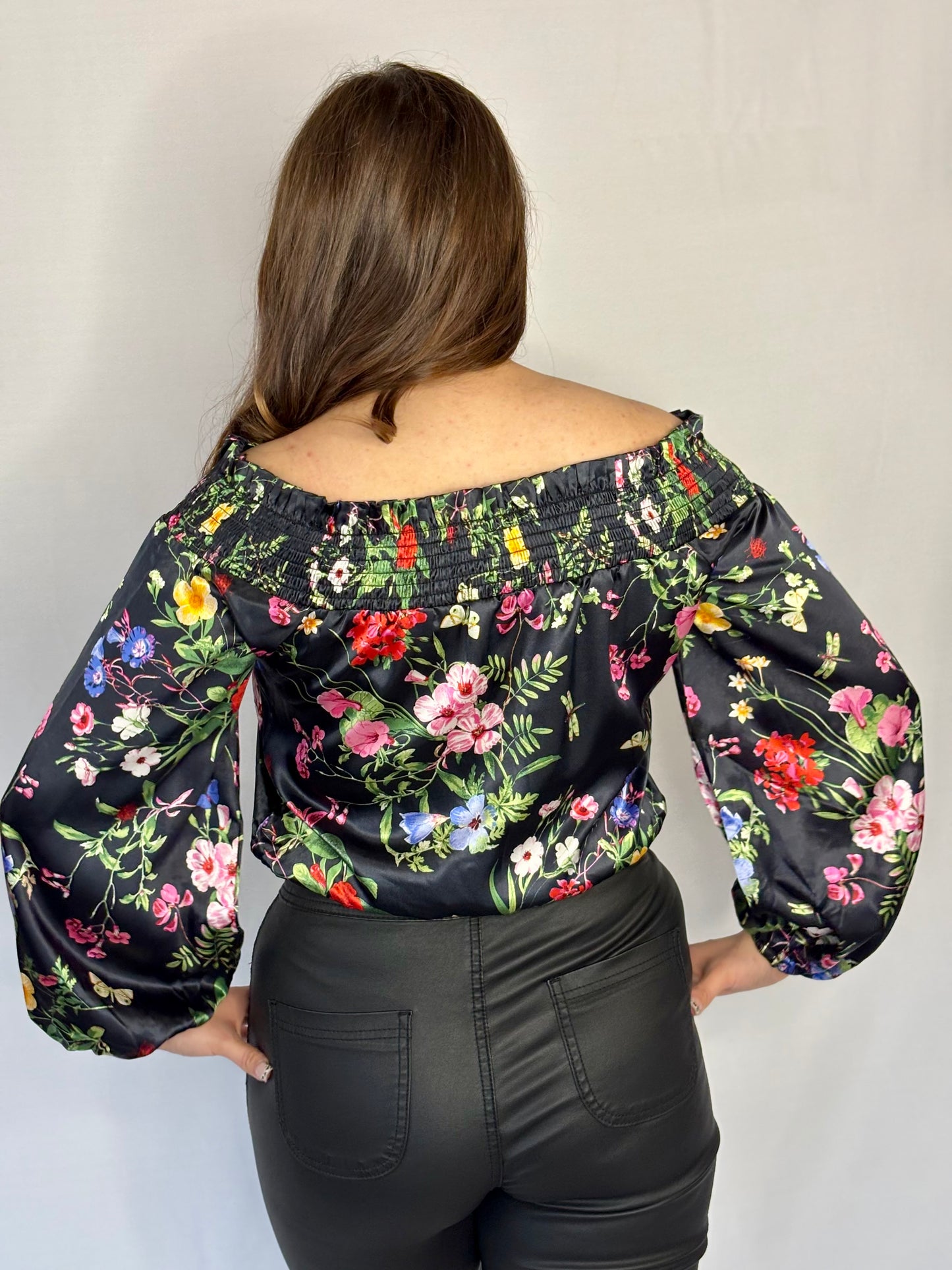 Melissa Off Shoulder Floral Bodysuit